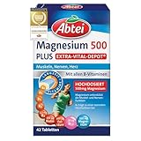 Abtei Magnesium 500 Plus Extra-Vital-Depot - hochdosiert - mit allen B-Vitaminen...