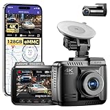 AZDOME Dashcam Auto Vorne Hinten 4K/2,5K Autokamera mit 128GB eMMC, ADAS, HDR,...