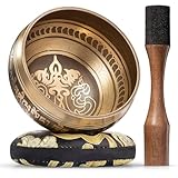 Klangschale – Handgefertigtes Klangschalen Set – Perfekt für Meditation und...