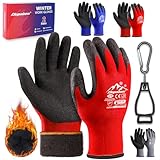 Nopaben 2 Paar arbeitshandschuhe winter Herren für kalte Tage, Abriebfeste...