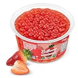 INSPIRE FOOD Bubble Tea Perlen Erdbeere für Bubble Tea | Popping boba Perlen,...