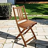 SAM Gartenstuhl Blossom, Akazienholz massiv & geölt, klappbar, Klappstuhl für...