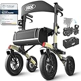 VOCIC Rollator Faltbar und Leicht mit Sitz,Outdoor Rollator mit...