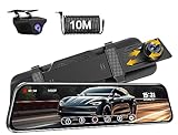 Spiegel Dashcam mit Rückfahrkamera Dual 1080P Dashcam Auto Vorne Hinten...