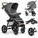 LIONELO Annet Tour Kinderwagen bis 22 kg, verstellbarer Griff, zusammenklappbar,...