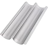 GOURMEO Baguette-Backblech (für 2 Baguettes) mit Antihaftbeschichtung in...