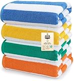 Utopia Towels - Große Strandtücher Cabana-Streifen (76 x 152 cm) - 100%...