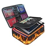 SOARFLY Feuerfeste Dokumentenbox A4 5200 Feuerfester Dokumententasche mit...