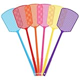 Fliegenklatsche, Kunststoff Fliegenklatschen Multi-Pack, 6 Stück Bunte...