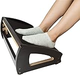StrongTek Fußstütze unter dem Schreibtisch, Holz, für Arbeit, 3 Höhen...