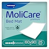 MoliCare Premium Bed Mat 5 Tropfen: Bettschutzeinlage mit saugfähigem Kern aus...