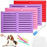 PRZRAO 4 Stück Backmatte Hundekekse Groß 4 Formen Backmatte für Hunde...