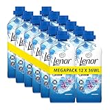 Lenor Weichspüler Megapack 12 × 36 Waschladungen, Aprilfrisch, 24 Stunden...
