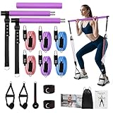 Fokky Fitnessbänder Pilates Bar Set, Fitnessgeräte für Zuhause mit 6...