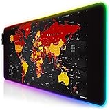 CSL - RGB Gaming Mauspad - LED Schreibtischunterlage - 800x300 mm - XXL Mousepad...