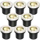 Herrselsam Bodeneinbaustrahler Aussen Led Runde 8er set Led Bodenstrahler...