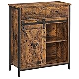 VASAGLE Sideboard, KÜchenschrank, Aufbewahrungsschrank, mit SchiebetÜr, 30 x...