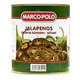 HYMOR GRÜNE JALAPENOS - 2x 1,5kg - eingelegte Jalapeno-Peperoni, feurig scharf...