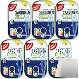 Gut&Günstig Sardinenfilets in Sonnenblumenöl mit Zitrone 6er Pack (6x125g...