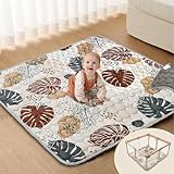 Vahlbeste Krabbelmatte Baby Faltbar, Verdickte Krabbeldecke für Baby 127x127cm,...