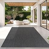 TT Home Teppich Für Outdoor Küchenteppich Balkon Terrasse Unifarbenes Design...