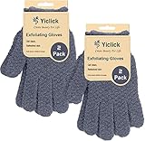 Yiclick 4 Stück Peelinghandschuh Peeling Handschuhe - Exfoliating Gloves,...