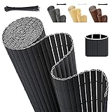 Sekey PVC Sichtschutzmatte 90x300cm Doppelte Verstärkung Innen, Balkon...