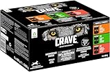CRAVE Adult Hundefutter nass ohne Getreide - 6x400g Dosen - Premium Nassfutter...