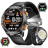 GPS Smartwatch Herren mit LED Taschenlampe,1.43‘’Amoled Display,Fitnessuhr...