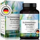 HERBIOS Jod-Selen Komplex –180 Schilddrüsen-Kapseln für 6 Monate –...