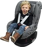 Original Dooky Grey Stars Sitzbezug für Kindersitz universale Passform für...