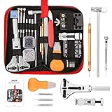 XOOL Professionelles 151-teiliges Uhrenreparaturset, beinhaltet verstellbaren...