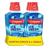 Colgate Mundspülung Ice Fresh 6x500 ml – für sofortige & anhaltende Frische...