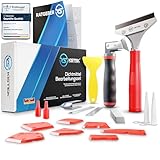 KISTEK® Silikonentferner Set [18-teilig] - Profi Werkzeug zum Silikon entfernen...
