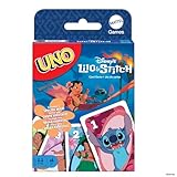 Mattel Games UNO Disneys Lilo und Stitch Kartenspiel für Kinder, Erwachsene und...