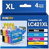 LC421XL LC-421XLVAL Tintenpatronen Value Pack für Brother LC421 Patronen...
