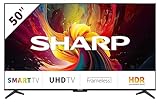 SHARP 50DJ6E Android TV 126 cm (50 Zoll) 4K Ultra HD LED Fernseher (Smart TV...