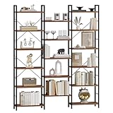 Hzuaneri Bücherregale, Standregale, Regal mit 17 Fachböden, 6 Etagen,...