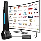 DVBT2 Antenne, 2025 zimmerantenne DVB-T & DVB-T2 Antennen mit Verstärker,...