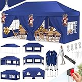 KESSER® Pavillon Faltpavillon 6x3m Festzelt mit 6 abnehmbaren Seitenwänden,...