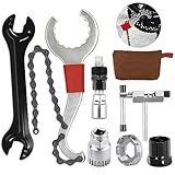DERERSTE 7Pcs Fahrradreparatur-Werkzeugsatz 3-in-1 Kassette Removal Tool...