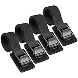 Aulese 4 Stück Spanngurte Schwarz, 250 kg Tragkraft 40CM Zurrgurte,...