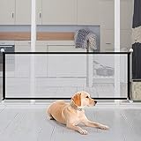 Türschutzgitter Ausziehbar 180 x 72 cm, Kinder Treppenschutzgitter Hundegitter...