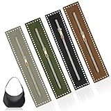 4 Stück PU-Leder Reißverschlüsse, 27x5.5cm Reißverschluss zum Häkeln,...