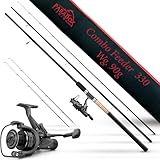 Paradox Fishing Feederrute 3,3m Wg. 90g mit 3000 Runner Rolle I Method Feeder...