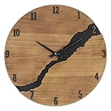 SkyNature Wanduhr Vintage, 35cm Holz Bauernhaus Dekorative Wanduhr mit Arabisch...