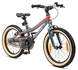 BIKESTAR Kinder Fahrrad Aluminium Mountainbike mit V-Bremse für Mädchen und...