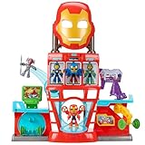 Marvel Iron Man and his Awesome Friends elektronisches Iron Quartier Spielset...