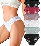 READY TO LOVE Unterhosen Damen Baumwolle Spitzen Unterwäsche Frauen Sexy Slip...