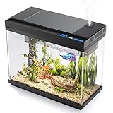 Vehipa Nano Aquarium, 9L Aquarium Klein mit intelligentem Luftbefeuchter,...